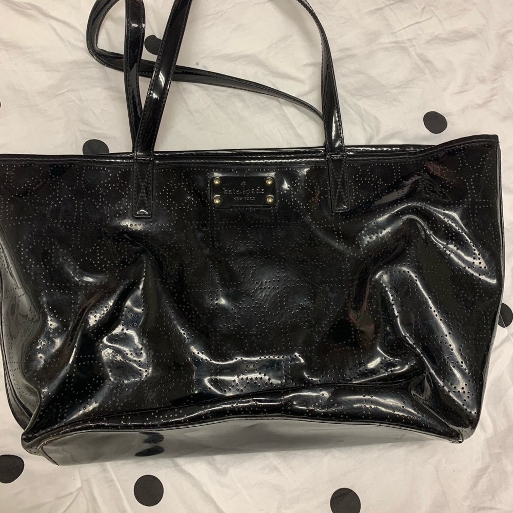 Very used Black Kate Spade Tote bag Large
